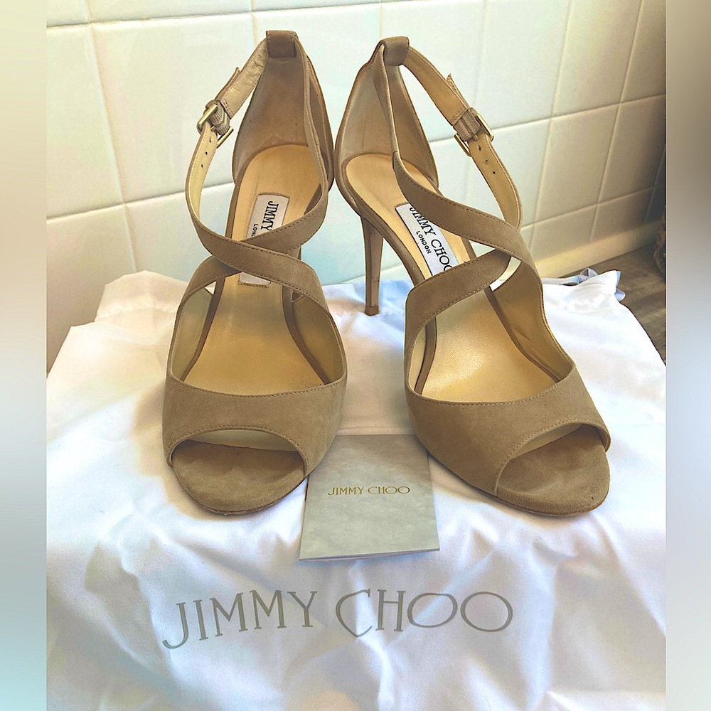 JIMMY CHOO Emily Suede Sandal